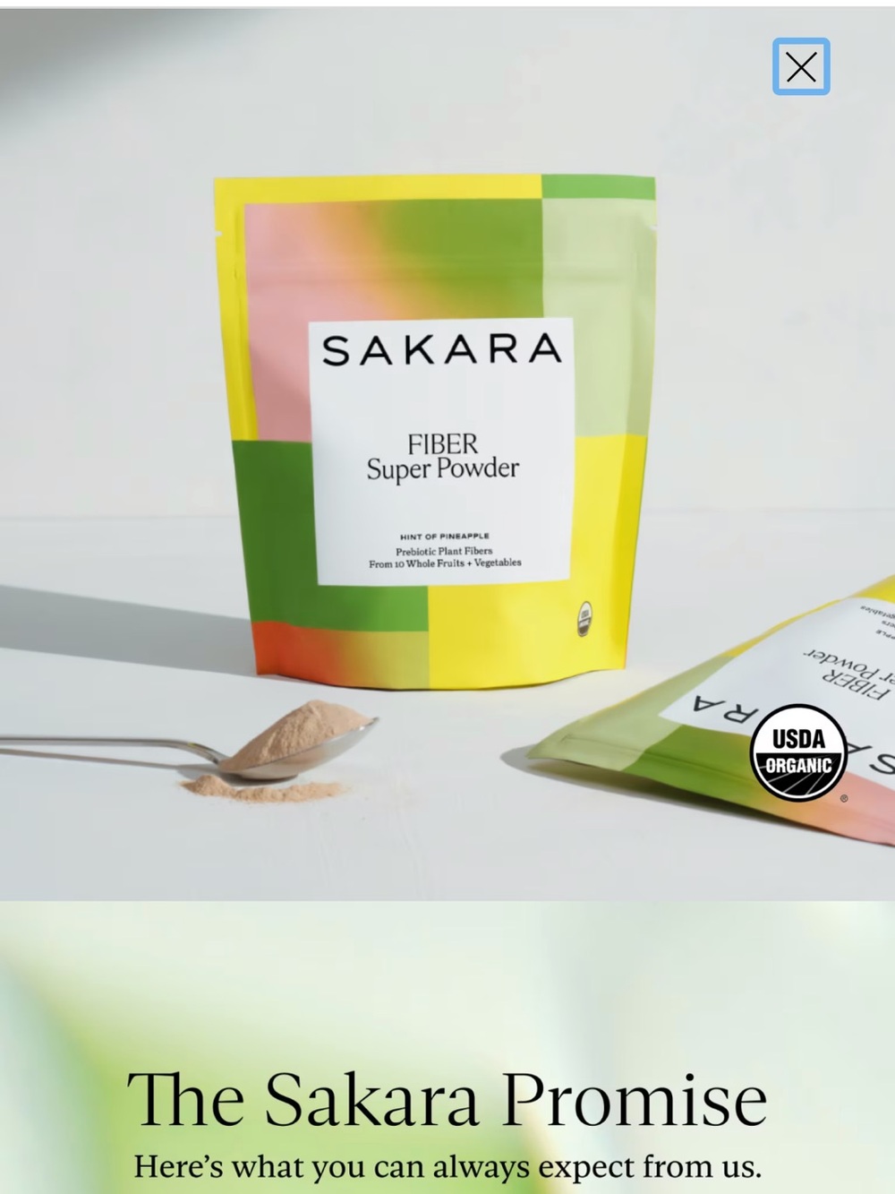Sakara Fiber Super Powder pack of 3